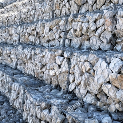 Gegalvaniseerde legering gevlochten gabion zeshoekige manden voor de bouw