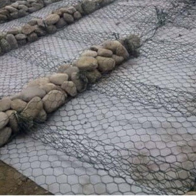 Galfan-gecoate Gabion Basket met 0,5 mm PVC-coating Treksterkte 350-550N/mm2