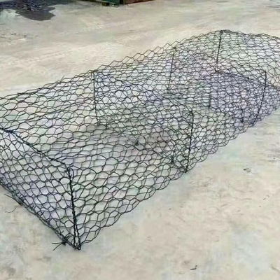 Galfan-gecoate Gabion Basket met 0,5 mm PVC-coating Treksterkte 350-550N/mm2