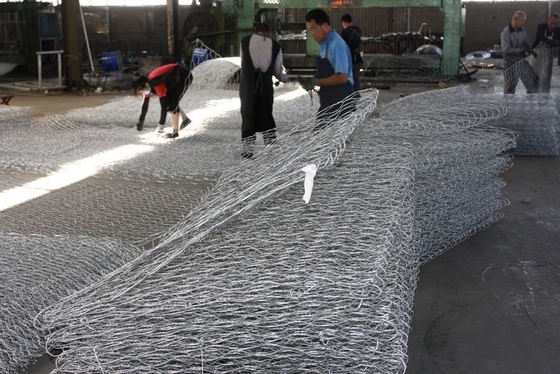 Aanpassing gegalvaniseerd legering Gabion Basket hoge corrosiebestendigheid