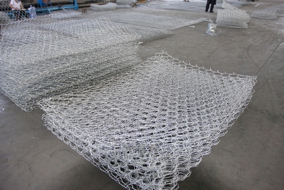 Gepersonaliseerde Galfan gelaste Gabion Basket 6 * 8CM Mesh Grootte slijtvastheid