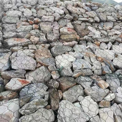 Galfan gecoate galvaniseerde gabion gaas