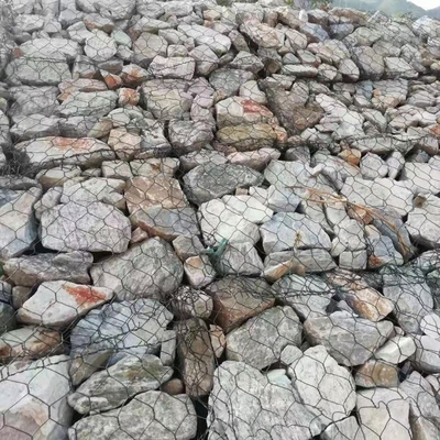 Geallieerde galfan gegalvaniseerde gabion manden met PVC bedekte RAL-standaard