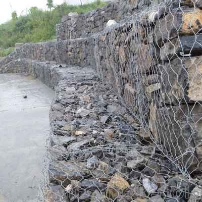 Geallieerde galfan gegalvaniseerde gabion manden met PVC bedekte RAL-standaard