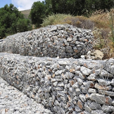 Galfan-gecoat legering PVC-gecoat gabiontas 2*1*1M maat
