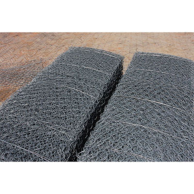 Hoge treksterkte 3,4 mm gegalvaniseerd gabion zeshoekig gaas voor rivier oever bescherming