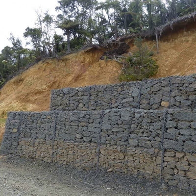 Gegalvaniseerde stalen Gabion Box Gelast stenen kooi voor het vasthouden van de muur landschap