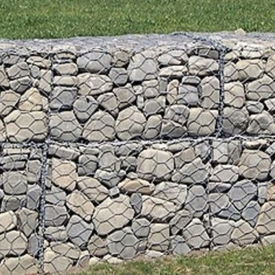 Galfan gegalvaniseerd legering Spotsgeweld Gabions 1*1*1M of maat