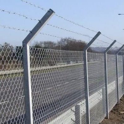 Woven Fence System Top gegalvaniseerd staaldraad legering Chainlink hek
