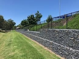 Tensiel gelast hek Gabion doos gemaakt van legering staaldraad met dubbele laag PVC coating