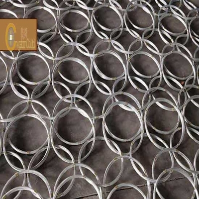 Gegalvaniseerde 4 mm draad 10 * 5 m Ronde gaas Rockfall Barrier Net
