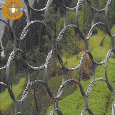 Flexible SNS Soft Rockfall Protection Ring Wire Mesh voor hellingsbescherming