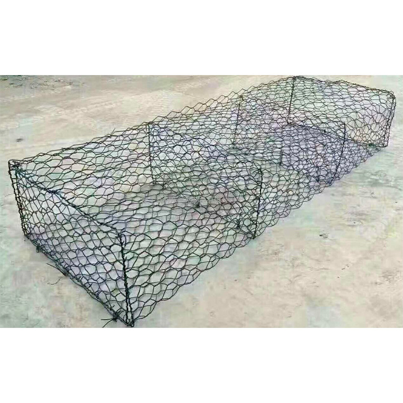 2.2mm staaldraad PVC bekleed Galfan Gabion Basket met aangepaste coating kleur