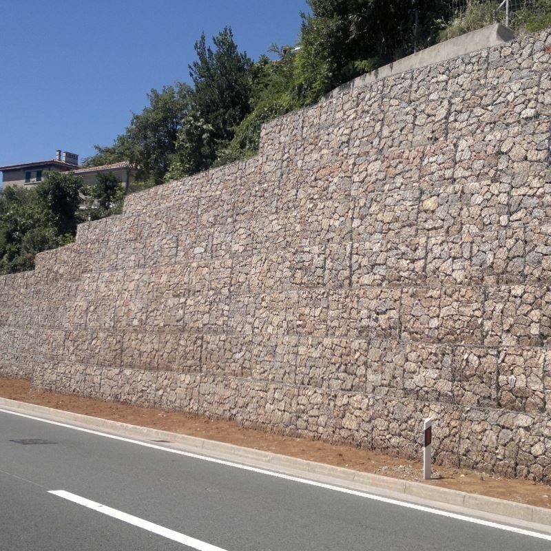Galfan gegalvaniseerd legering Spotsgeweld Gabions 1*1*1M of maat
